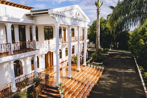Daytime view of Naibor Villa exterior